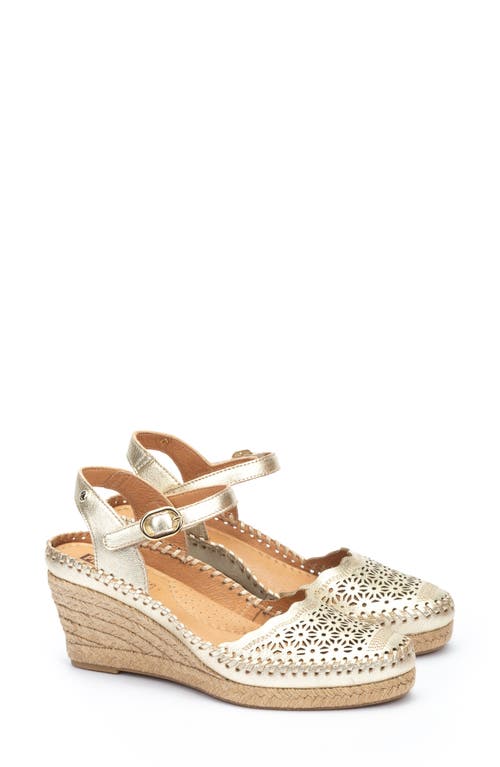 Pikolinos Vila Espadrille Wedge In Carrara