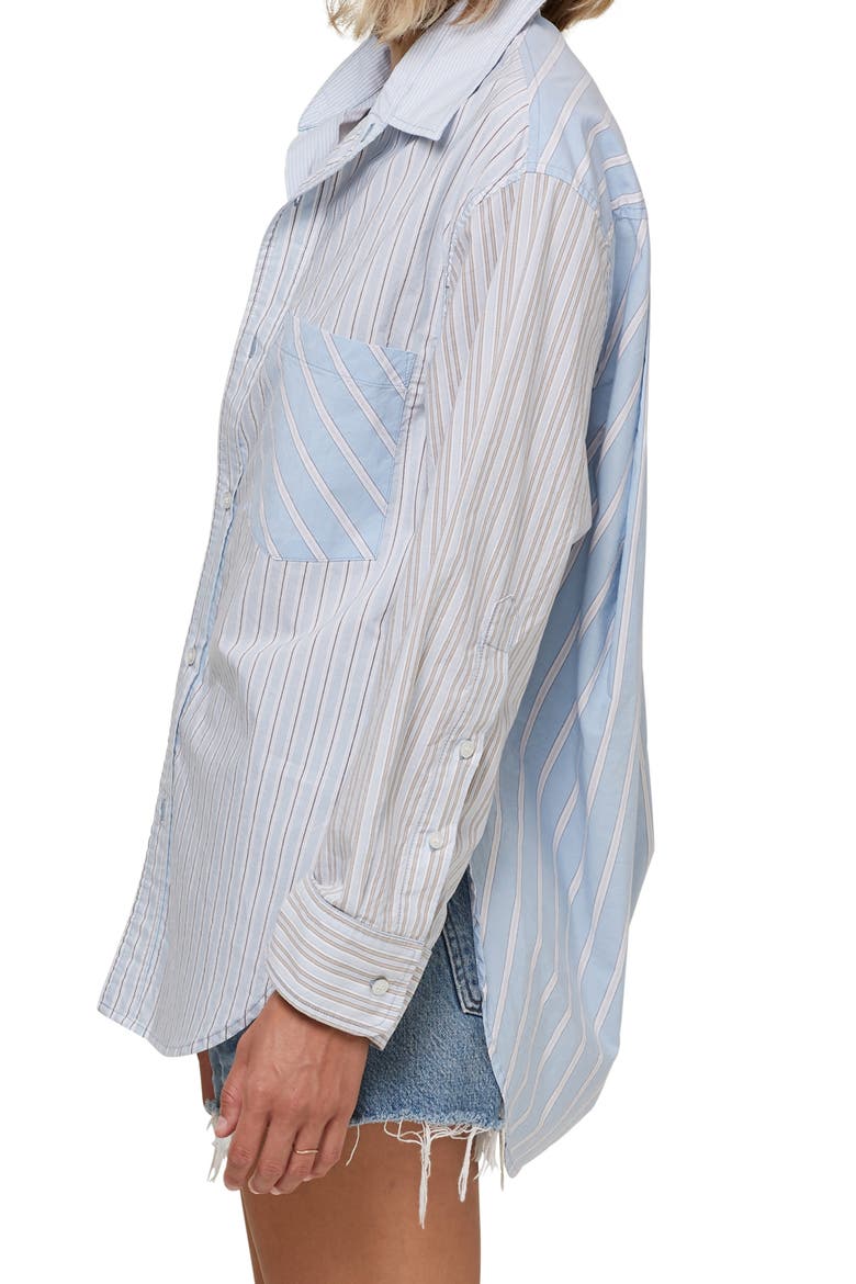 Kayla Stripe Blouse, Alternate, color, REWORK STRIPE