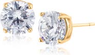 JARDIN Round Cubic Zirconia Stud Earrings