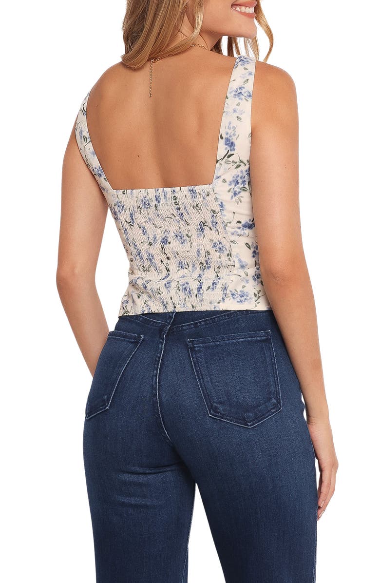 Petal & Pup Jia Floral Button-Up Tank, Alternate, color, Ivory Floral