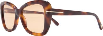 TOM FORD Maeve 55mm Butterfly Sunglasses | Nordstromrack