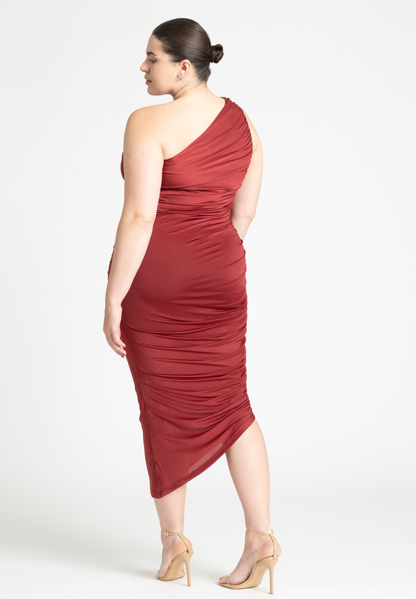 Ruched One Shoulder Dress - image 2