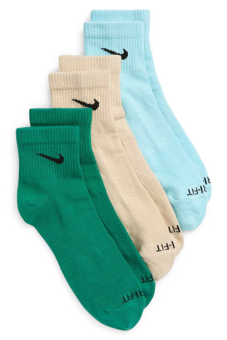 Assorted 3-Pack Everyday Plus Lightweight Socks, Main, color, RATTAN/ GREEN NOISE/ COPA