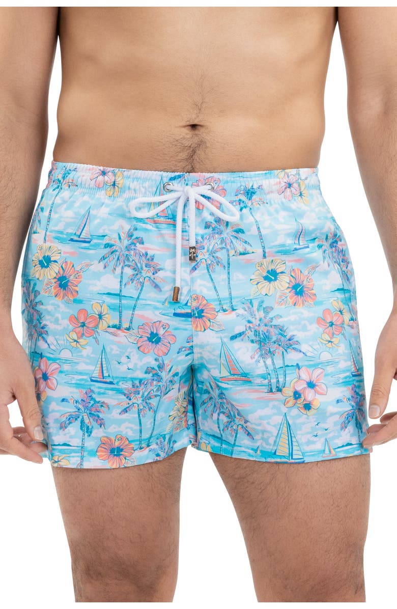 Kenny Flowers The BVIs - Swim Trunks, Main, color, Light Blue