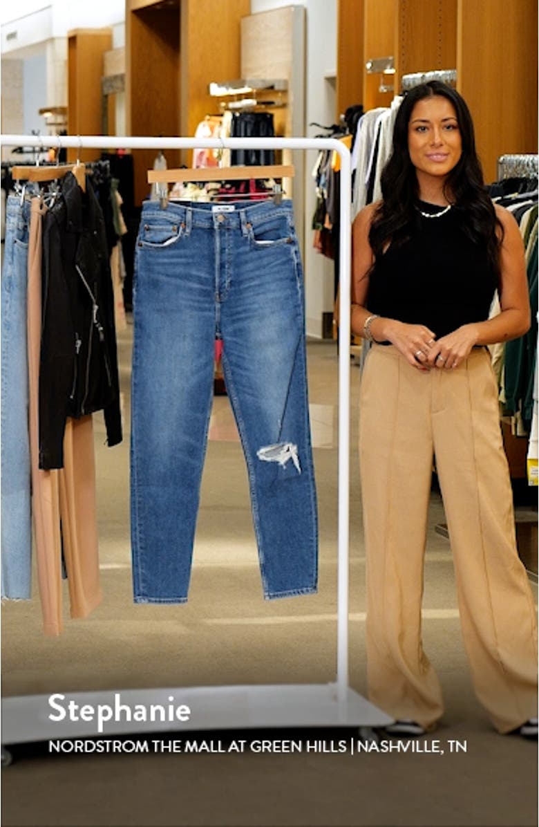 '90s Ripped Ankle Skinny Jeans, sales video thumbnail