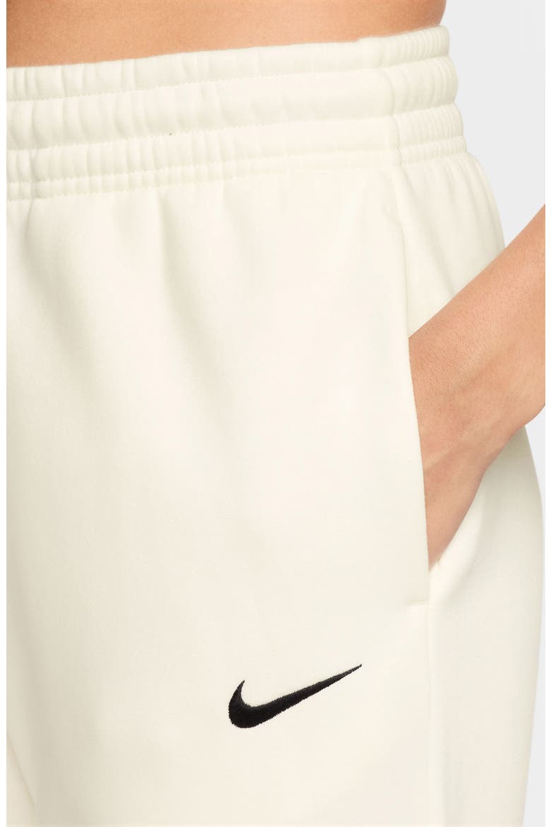 Sportswear Phoenix Straight Leg Fleece Sweatpants, Alternate, color, 133 133 SAIL/BLACK