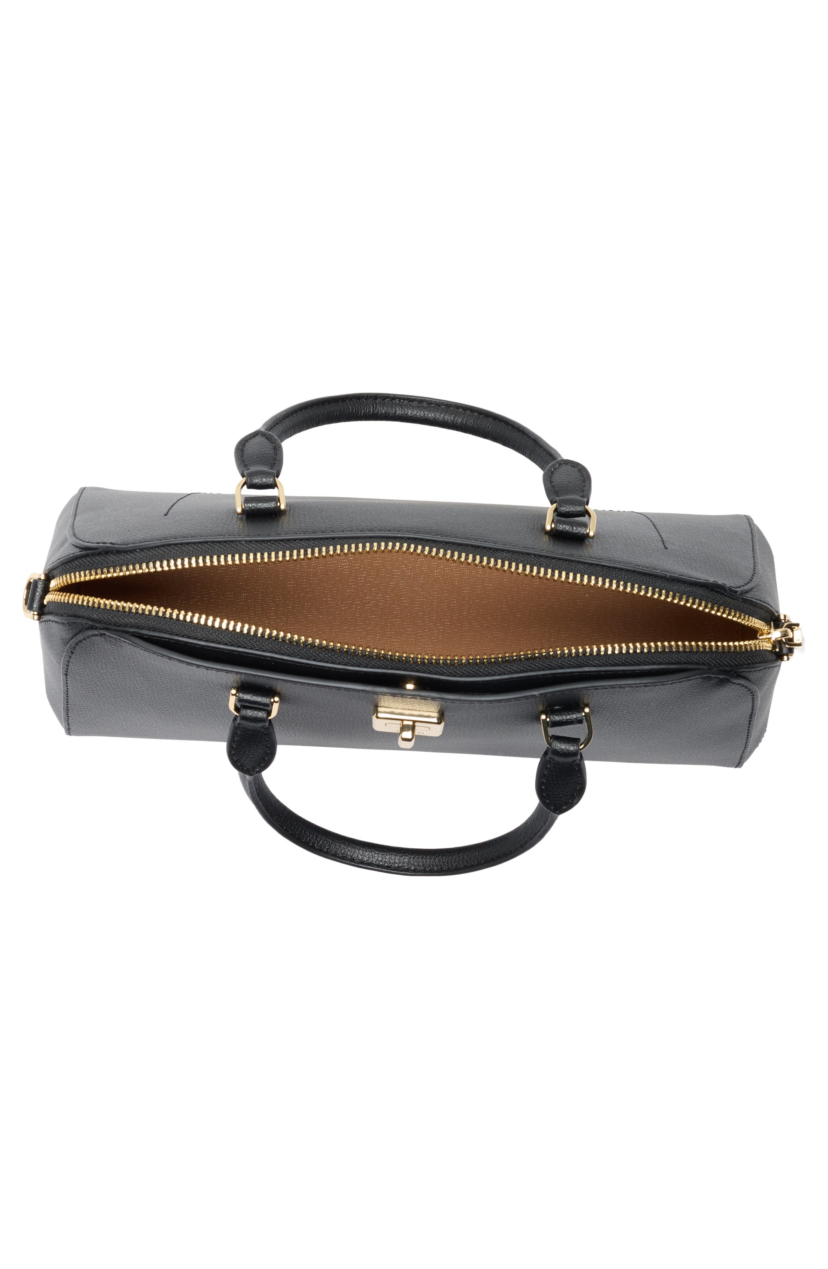 Kate Spade New York phoebe refined grain leather handbag, Alternate, color, Black