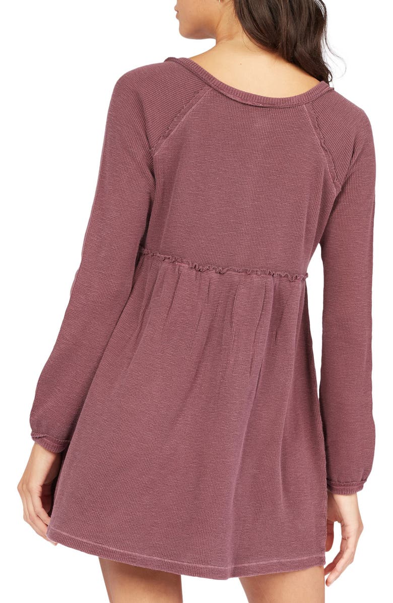 Roxy Feel the Breeze Long Sleeve Thermal Dress, Alternate, color, Rsn0-Fig