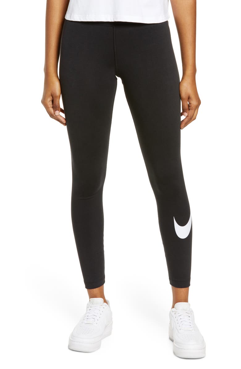 Nike Sportswear Swoosh Leggings, Main, color, 