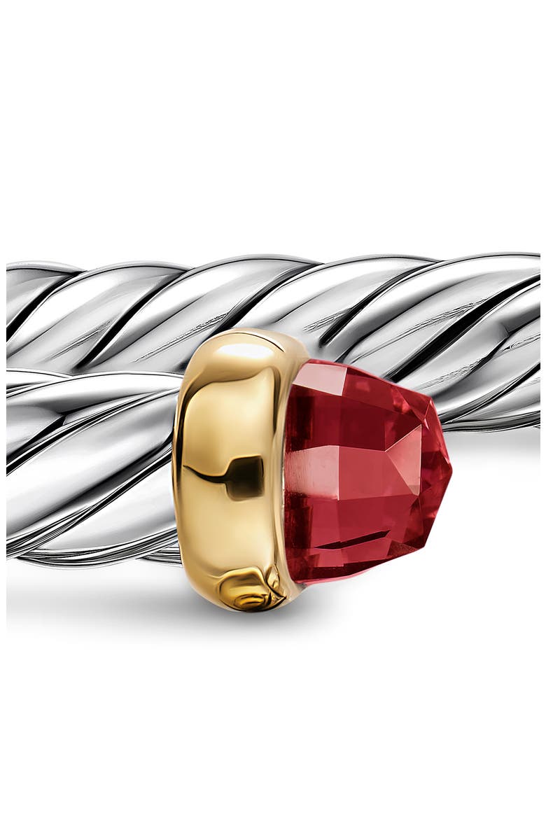 Cable Flex Rock Crystal Bracelet, 6mm, Alternate, color, SILVER