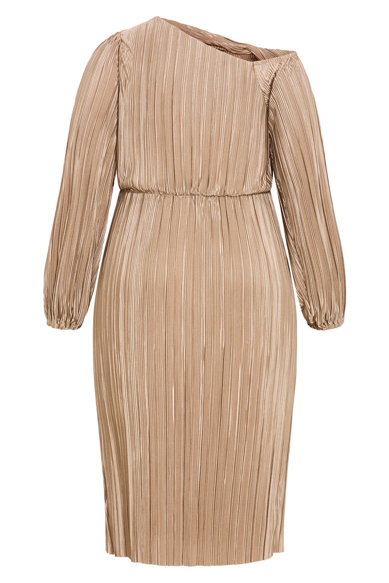 Jay Long Sleeve Midi Dress, Alternate, color, OYSTER