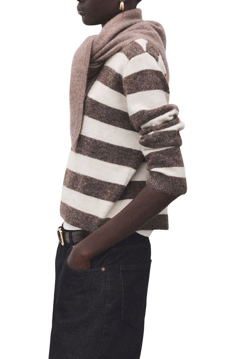 MANGO Stripe Crewneck Sweater, Alternate, color, 