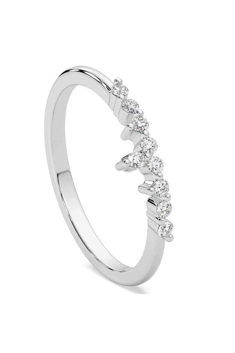 1/5Ct Stackable Diamomnd Anniversary Ring Wedding Band 14k Gold Lab Grown, Alternate, color, 14k White Gold