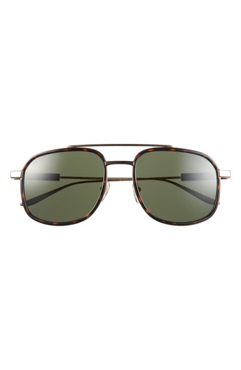 56mm Aviator Sunglasses