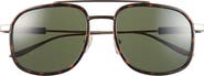 Gucci 56mm Aviator Sunglasses