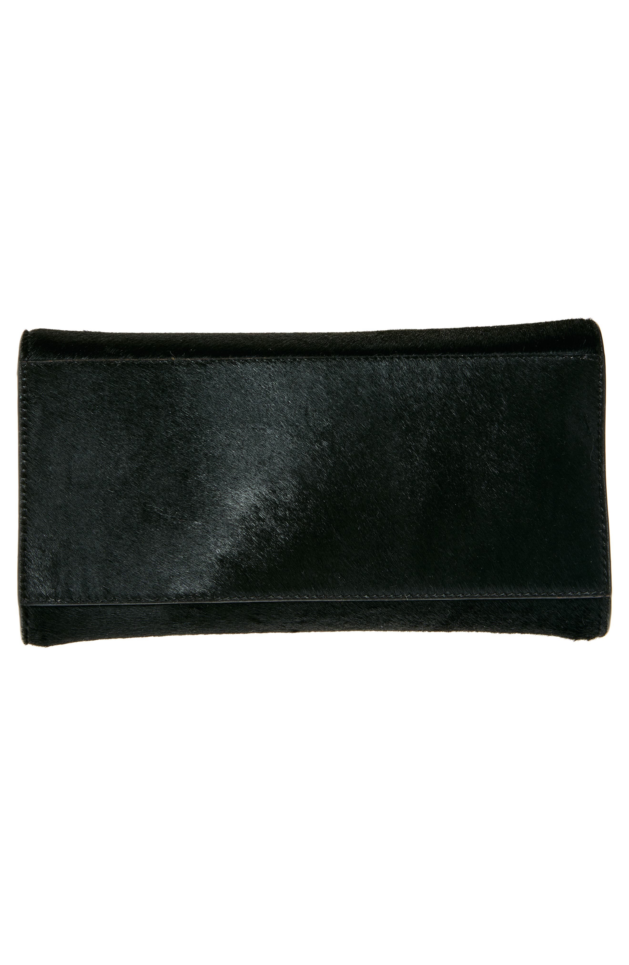 FERRAGAMO Mini Hug Genuine Calf Hair Top Handle Bag, Alternate, color, Nero