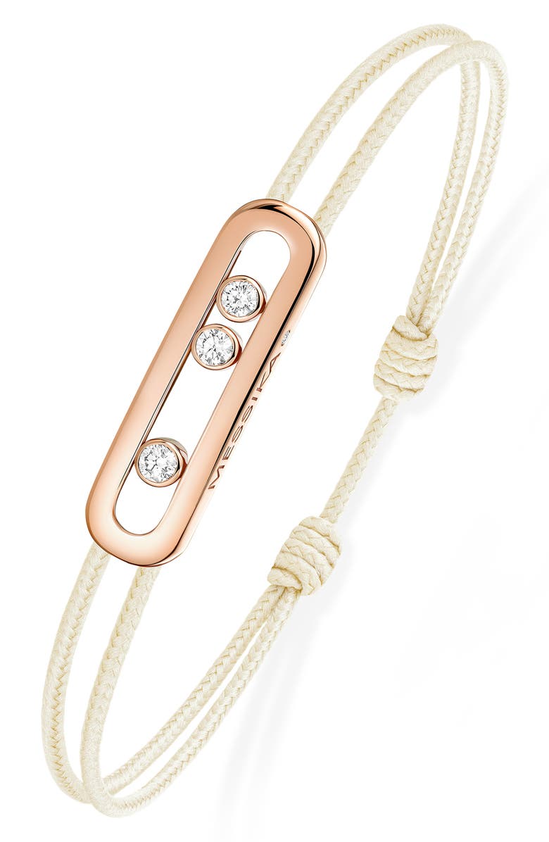 Messika Care Diamond Friendship Bracelet, Alternate, color, Pink Gold