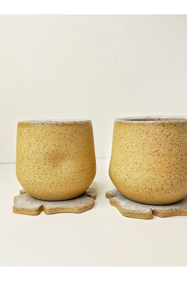 Ocean Sand Cup - Set of 2 Cups + 2 Coasters, Main, color, Ocean Sand