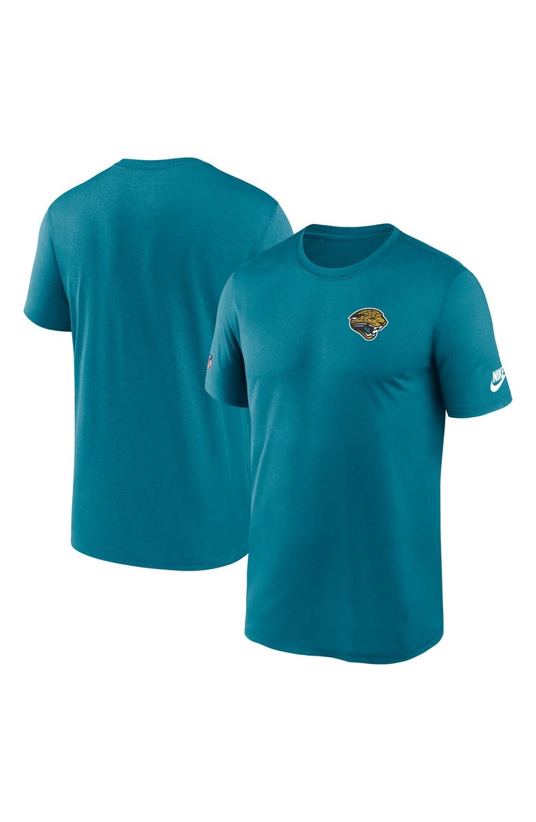 Nike Men's Nike Teal Jacksonville Jaguars Sideline Alt Pack Small Logo Legend Performance T-Shirt, Main, color, Teal