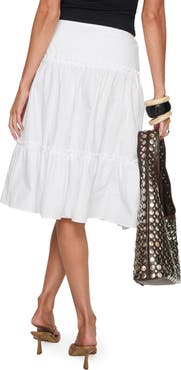Princess Polly Cascades Low Rise Midi Skirt