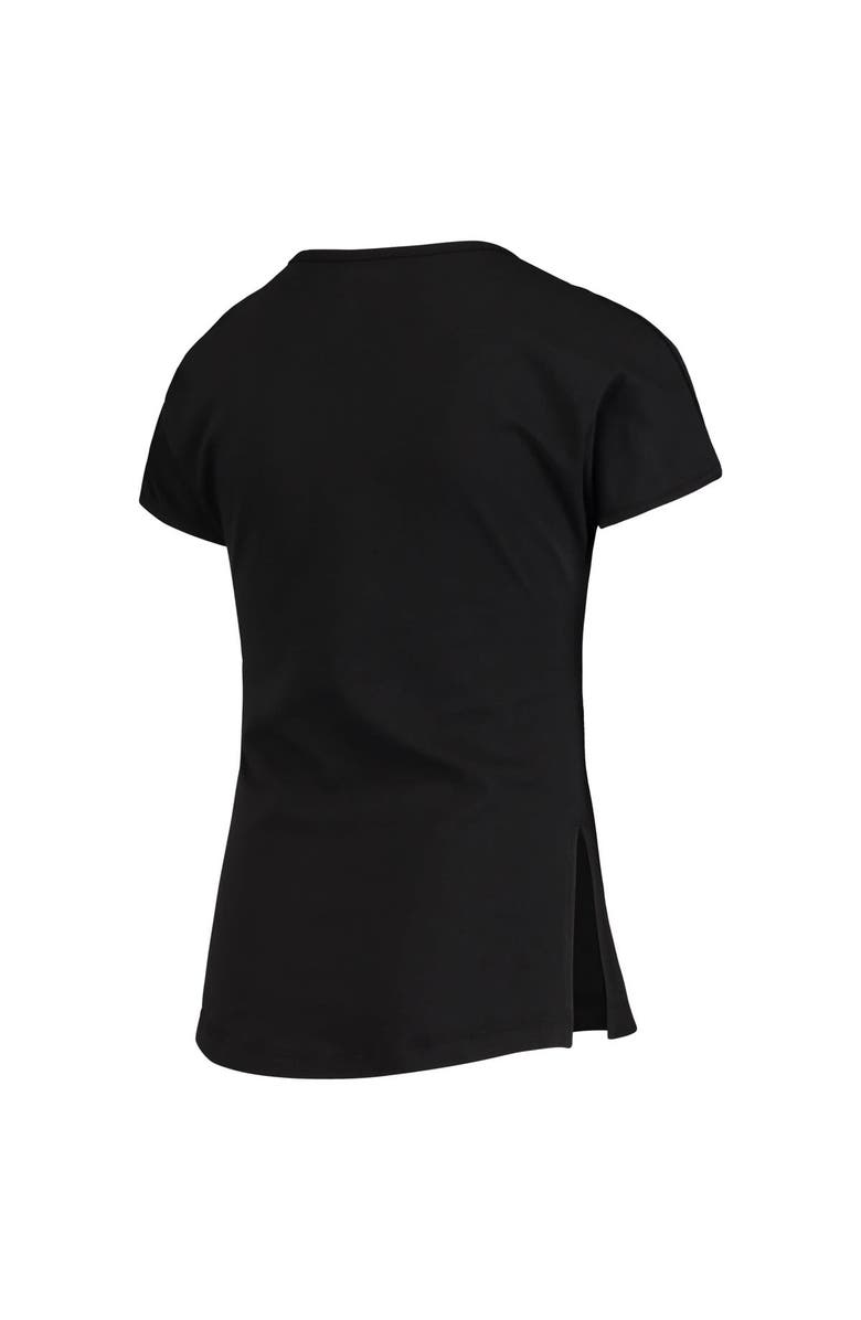 Outerstuff Girls Youth Black San Francisco Giants Brush Stroke Dolman T-Shirt, Alternate, color, 