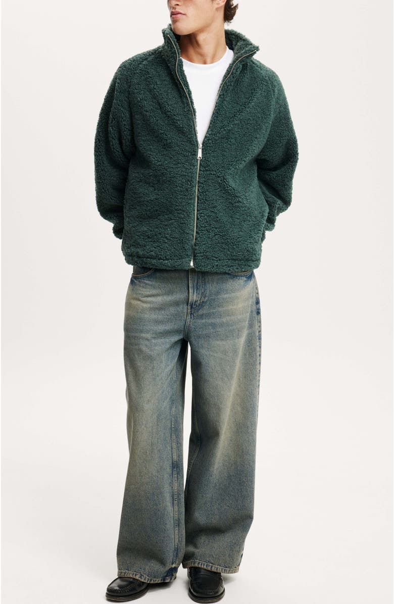 Cotton On Teddy Zip Through Jacket, Alternate, color, 