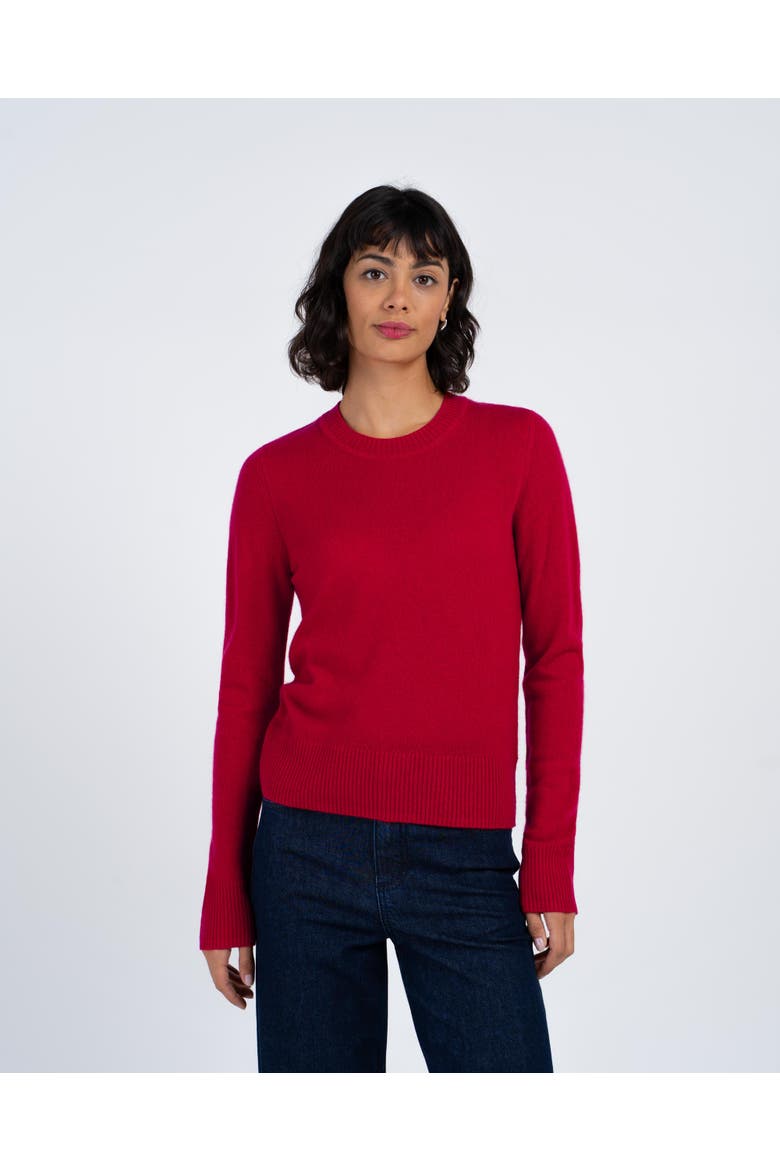 Cashmere Merino Blend Sweater, Main, color, Tango Red
