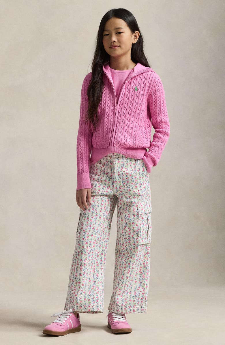 Polo Ralph Lauren Kids' Floral Cotton Canvas Cargo Pants, Alternate, color,