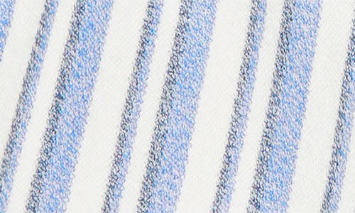 Roxy Drop A Wave Terry Shorts In Bijou Blue Small Silk Stripe