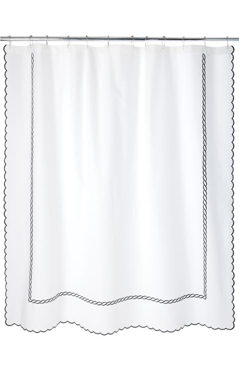 Classic Chain Scallop Shower Curtain