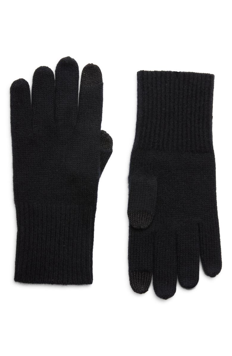 Halogen<sup>®</sup> Cashmere Tech Gloves, Main, color,