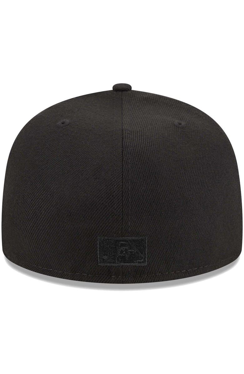 New Era Men's New Era Black Florida Marlins Cooperstown Collection Tonal Flag 59FIFTY Fitted Hat, Alternate, color, 