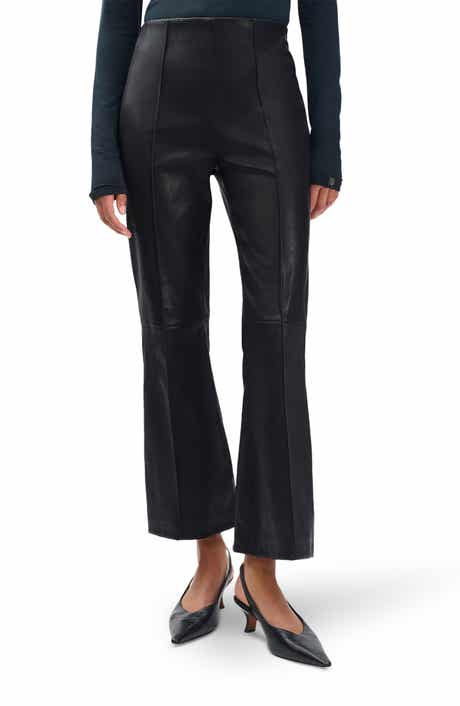 Irina Kick Flare Leather Pants