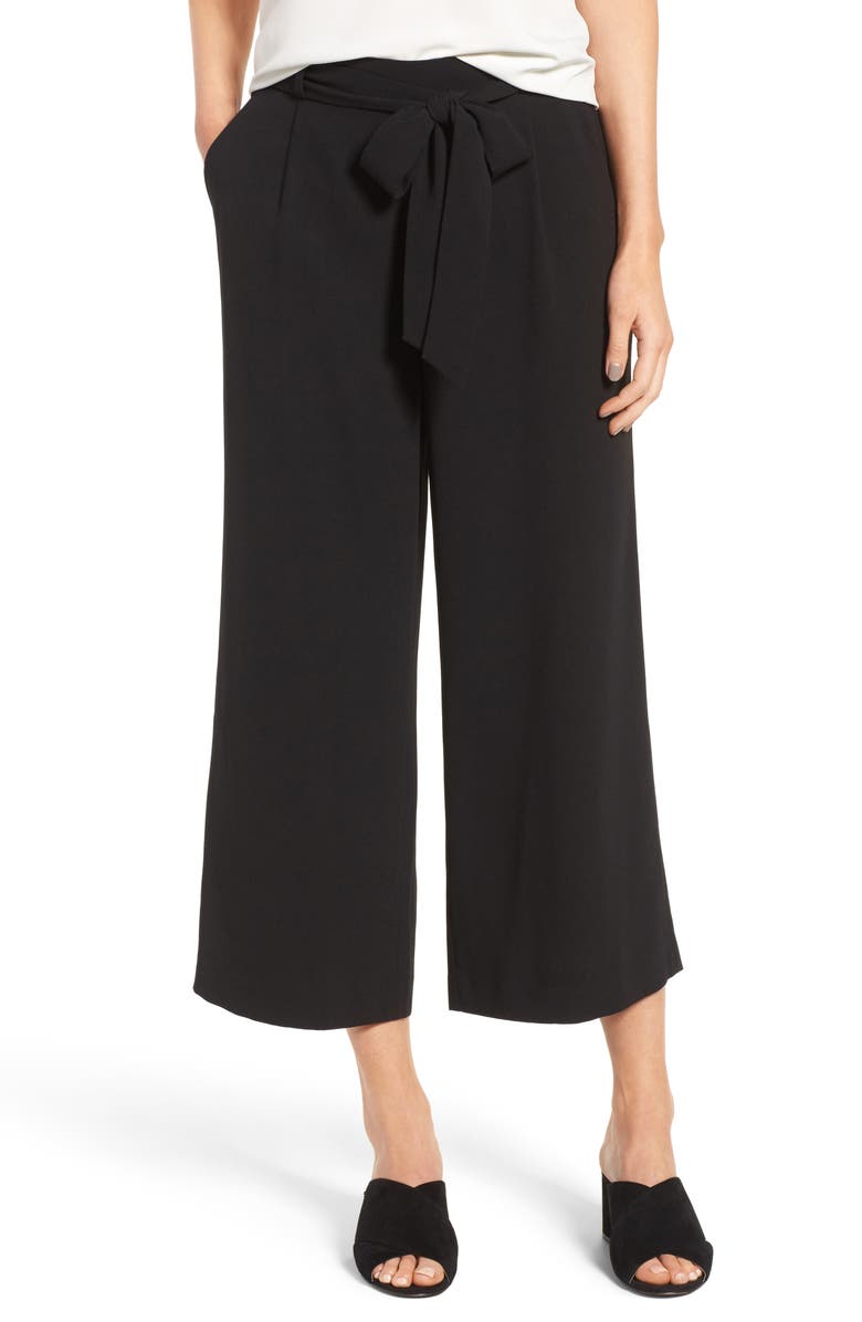 Halogen<sup>®</sup> Wide Leg Crop Pants, Main, color,