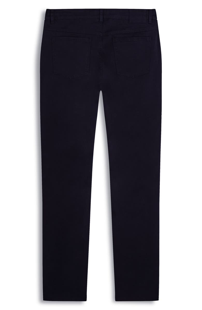 Bugatchi Preston Straight Leg Five Pocket Pants, Alternate, color, Black