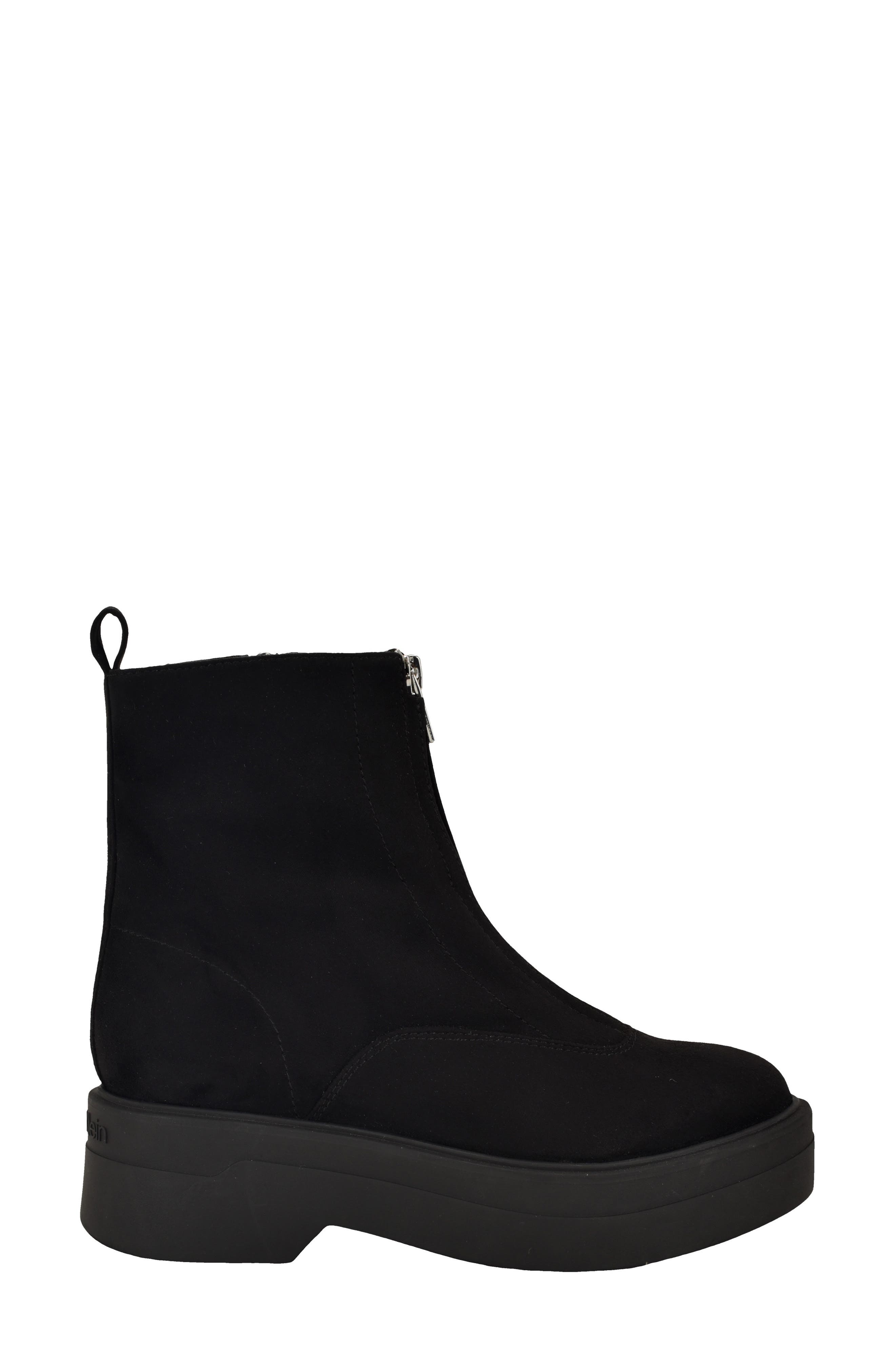 Calvin Klein Rivin3 Bootie, Alternate, color, Black Suede