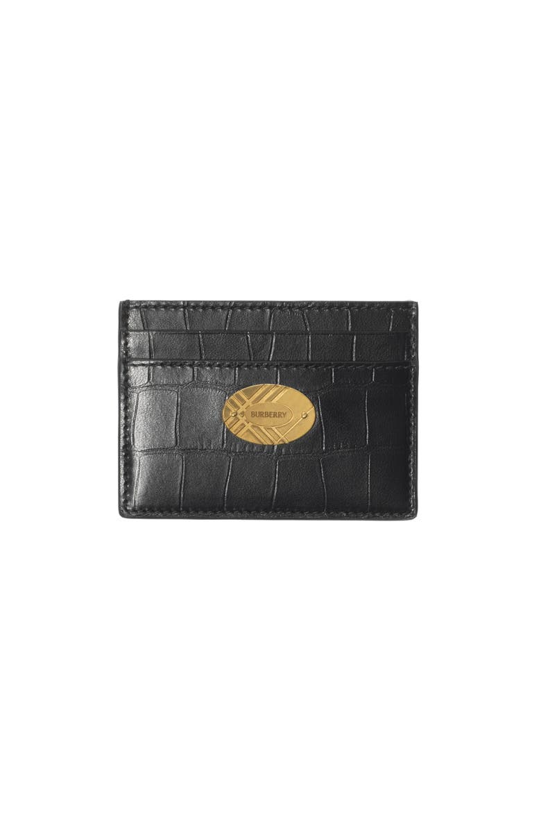 Burberry Cotswolds Card Case, Main, color, Black