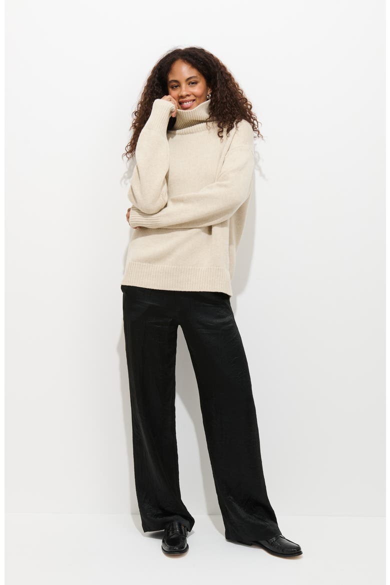 Nottinghill Merino Wool Blend Turtleneck Sweater, Alternate, color, WISHBONE