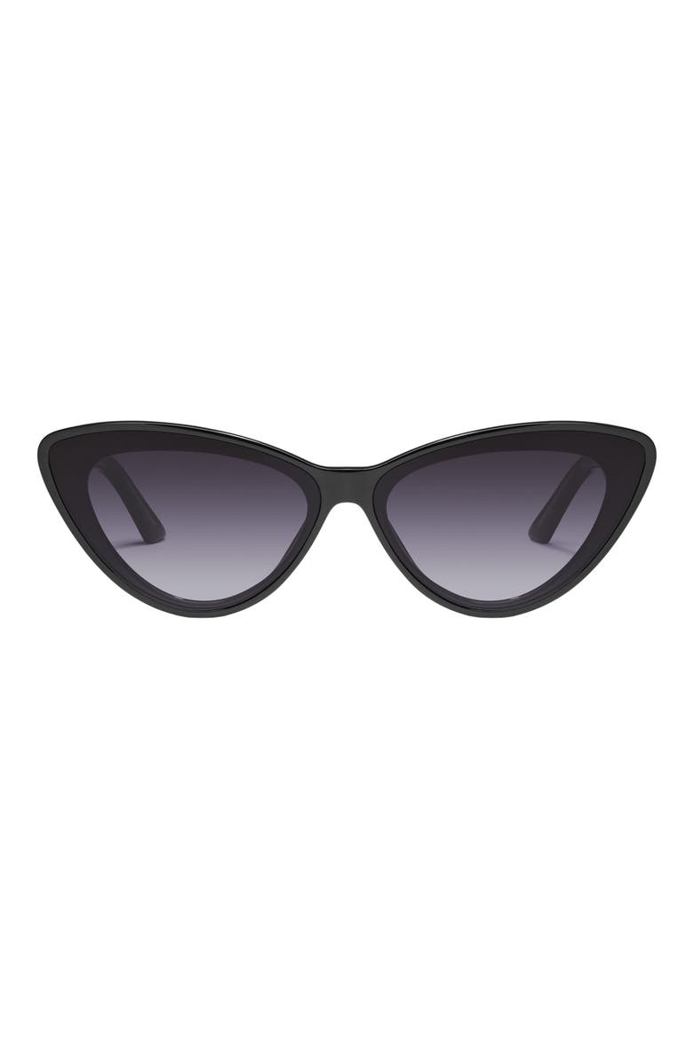 Tempted 67mm Cat Eye Sunglasses, Main, color, BLACK/SMOKE