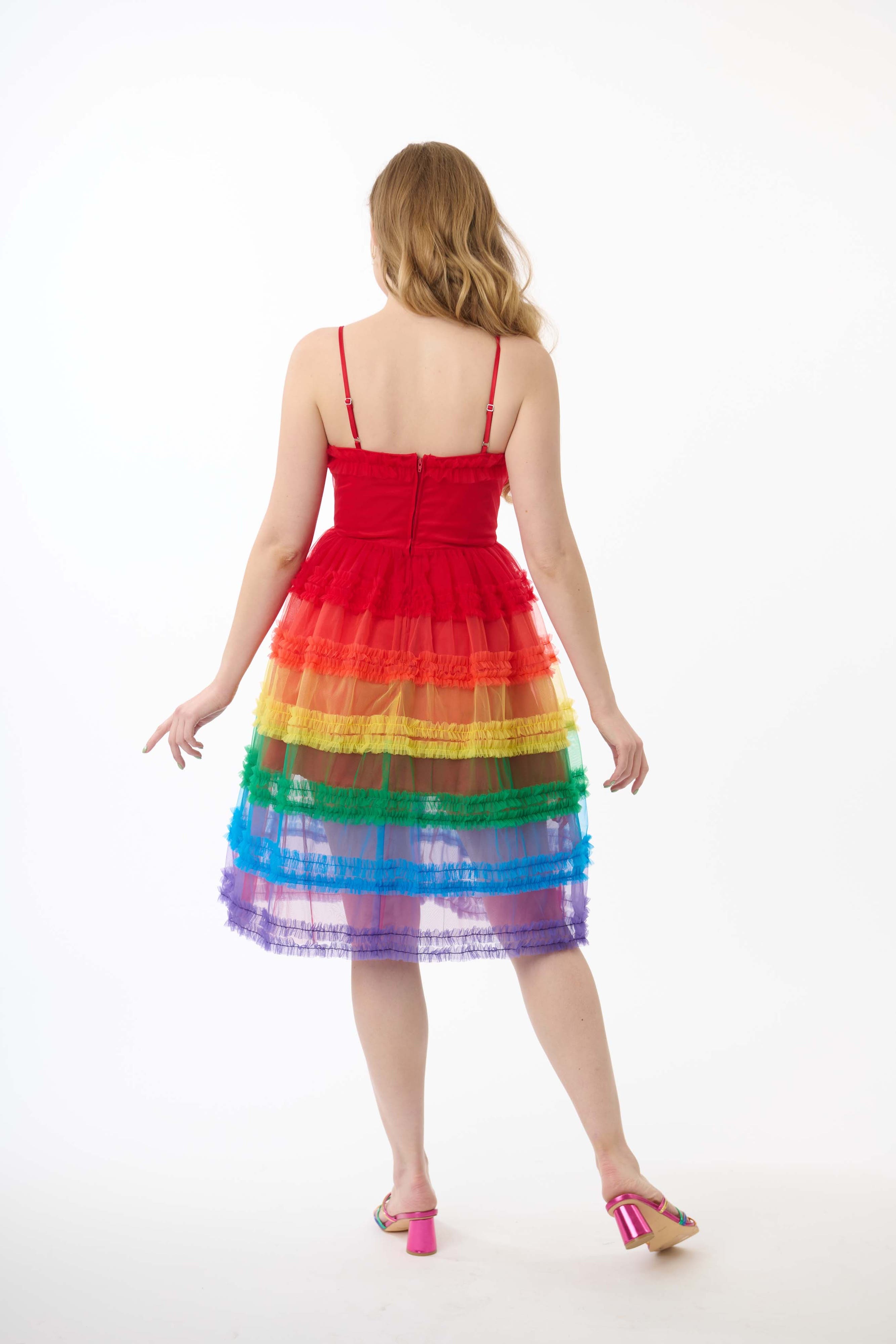 Tiered Sheer Swing Dress - image 2