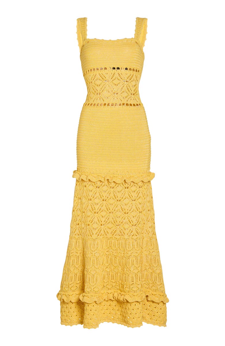 Retrofête Winona Crochet Dress, Alternate, color, 