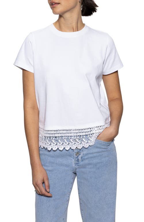 Sanctuary Lace Remix T-shirt In White