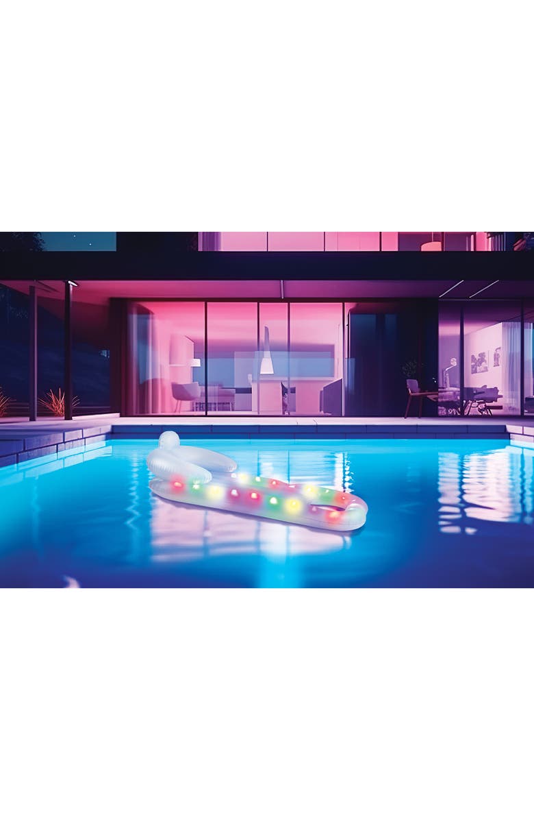 MERKURY INNOVATIONS LED Lounge Pool Float, Alternate, color, Multi