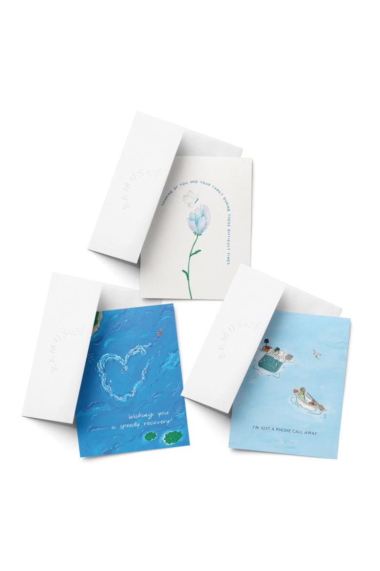 Sympathy Greeting Card Pack Sets (3 ct, Assorted) Forever Remembered, Speedy Recovery, A Phone Call Away, Main, color, Multi-Pack