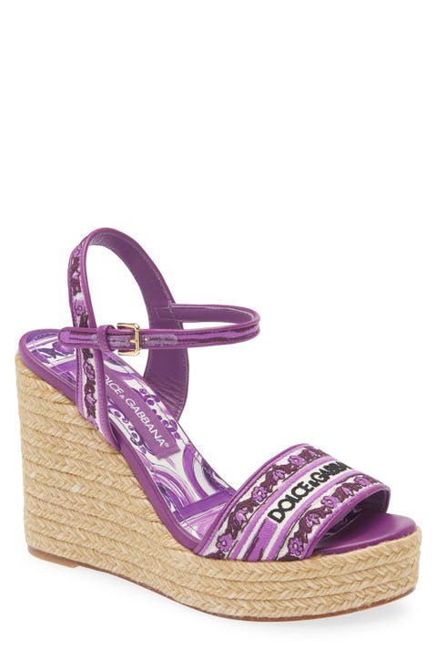 フラットシューズ DOLCE & GABBANA Woman Espadrilles Violet CZ0318AV804 I03TN Dolce&Gabbana Espadrilles for Women | Nordstrom