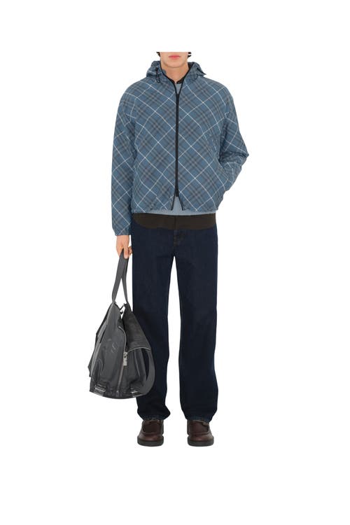 Burberry Maxi Logo Jacket Casual Jackets And Parka Multicolor In Pewter