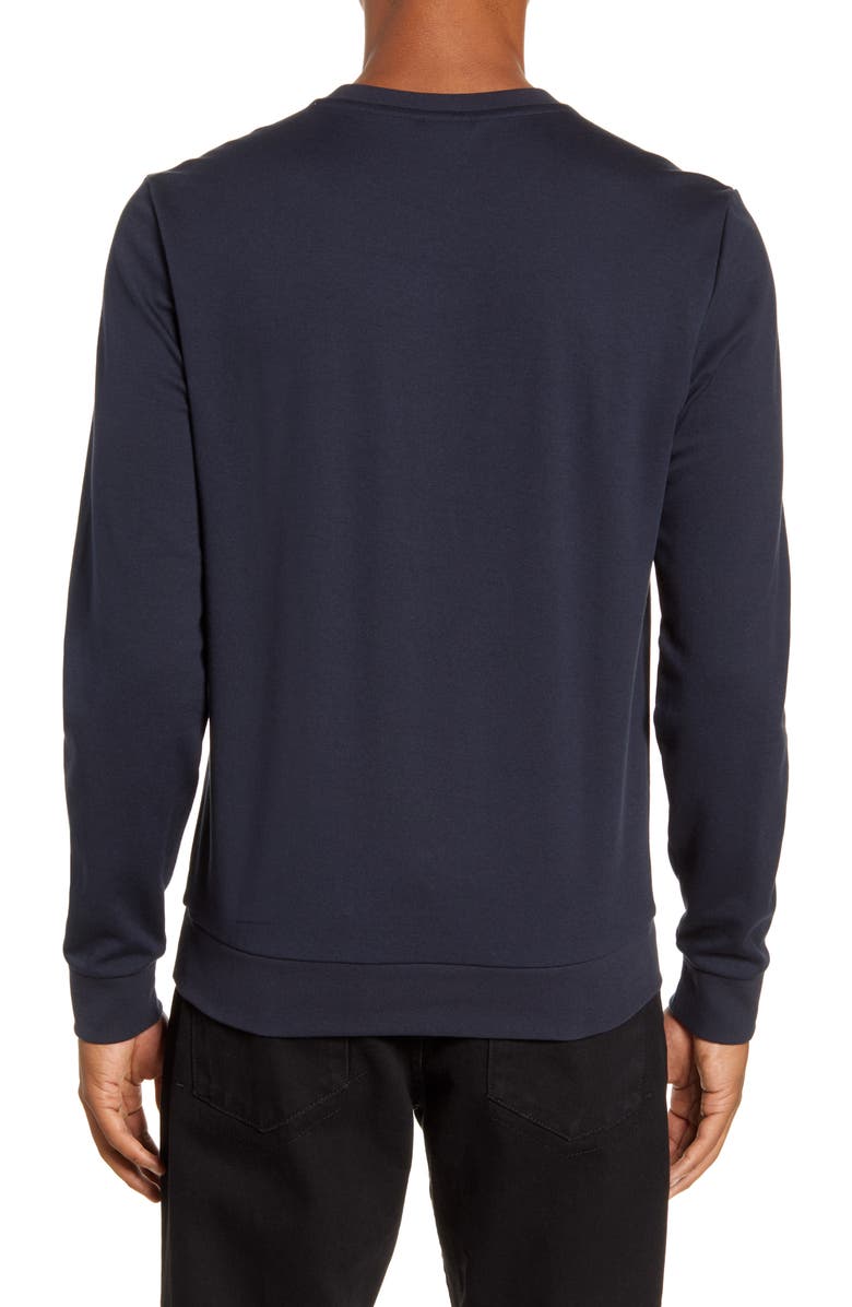 BOSS Cotton Blend Crewneck Sweatshirt, Alternate, color, 