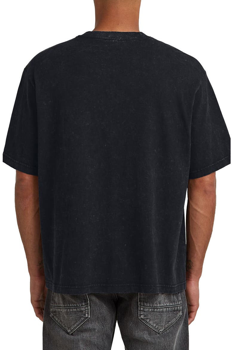 Acid Wash Boxy Fit Organic Cotton Pocket T-Shirt, Alternate, color, ACID DARK BLACK