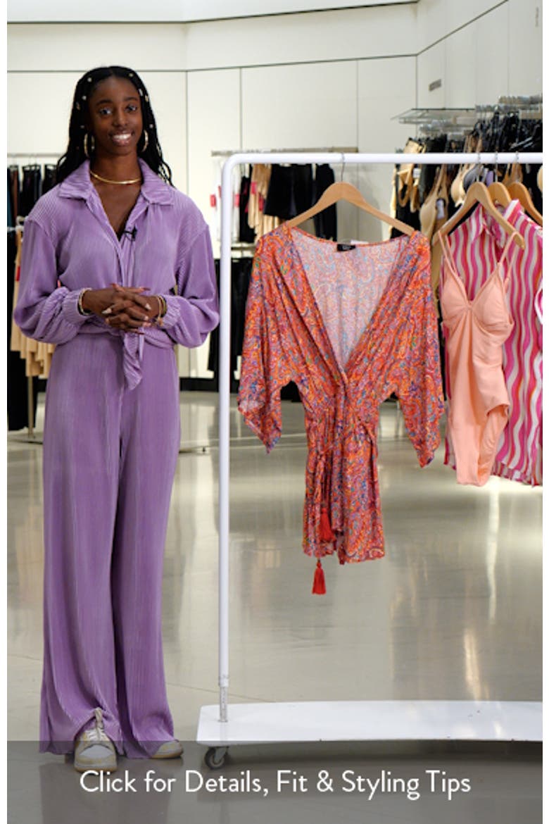 Halona Print Tie Waist Romper video