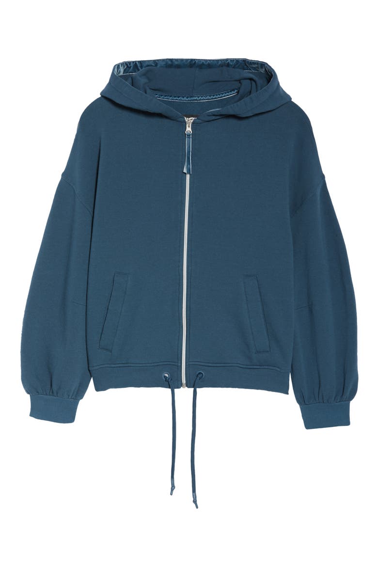 Abbi Half Moon Zip Hoodie, Alternate, color, STARRY NIGHT